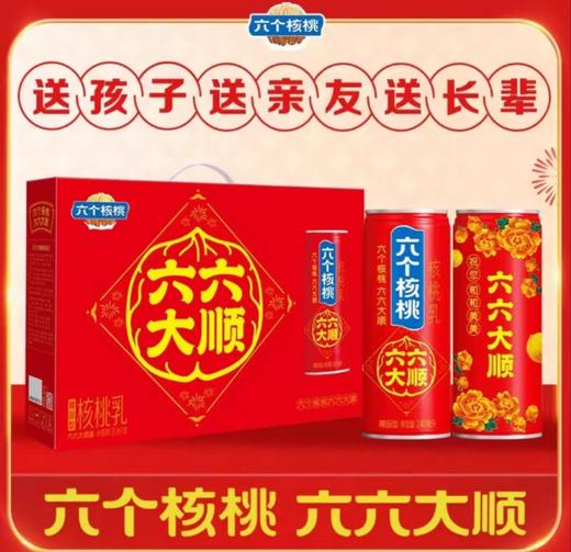 养元六个核桃六六大顺240ml*10瓶 植物蛋白核桃乳饮料整箱送礼 商品图0