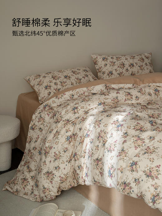 佳丽斯四件套100全棉纯棉双层纱四件套床单被套主卧 商品图2