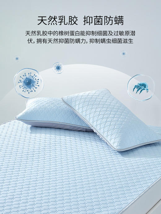 佳丽斯乳胶凉席可折叠软席子冰丝三件套夏凉垫可水洗夏季2025新款 商品图7