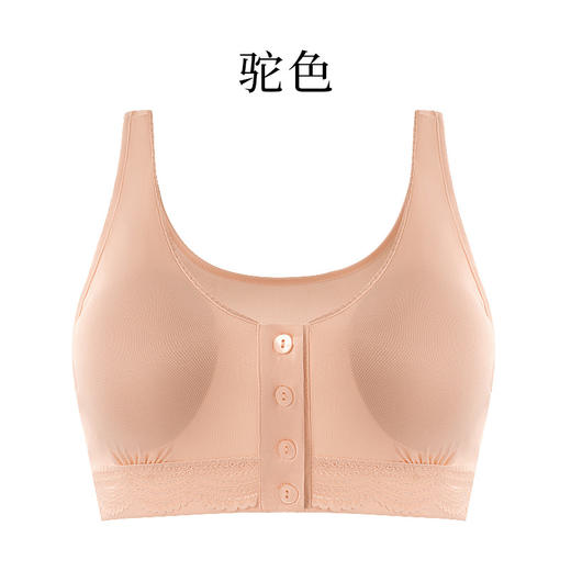 丁摩 100%桑蚕丝前扣文胸薄款无钢圈内衣胸罩TG02S205 商品图5