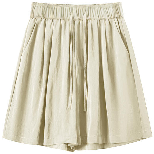 丁摩 冰丝山本短裤女新款夏季薄休闲宽松外穿阔腿五分运动中裙裤子5ZF-985 商品图4