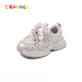 千百度秋季甜美童趣蝴蝶结减震轻便厚底运动鞋童鞋A25425907