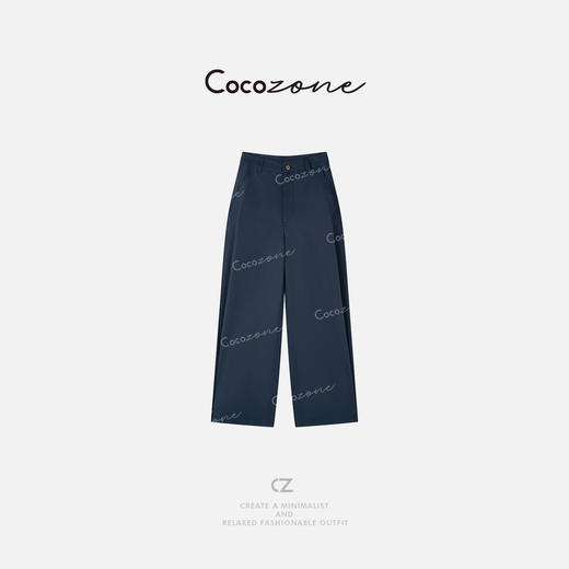 COCO ZONE 刘一一 “小蓝布裤”时尚新款纯色直筒休闲裤ACD2A0258 商品图2