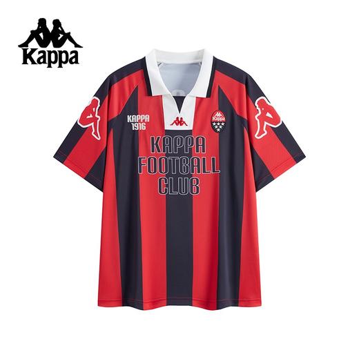 Kappa情侣款复古条纹短袖POLO衫K0F52PD01 商品图0