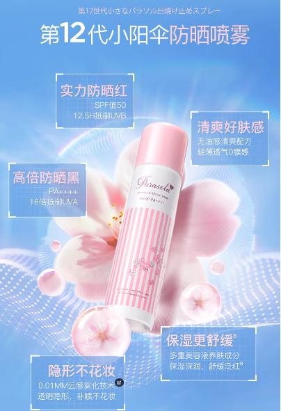 Naris娜丽丝防晒喷雾90g约等于140ml修护保湿防晒全身可用 商品图3