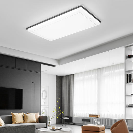 欧普（OPPLE）霜月客厅1.2m大尺寸现代简约新中式吸顶灯套餐 商品图4