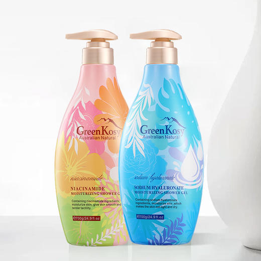 【GreenKosy绿色溪谷沐浴露组合】700g*2瓶 温和清洁 水润肌肤 商品图2