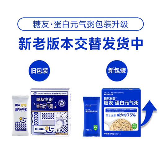 【分仓直发包邮】糖友厨房蛋白元气粥245g*2盒 商品图1