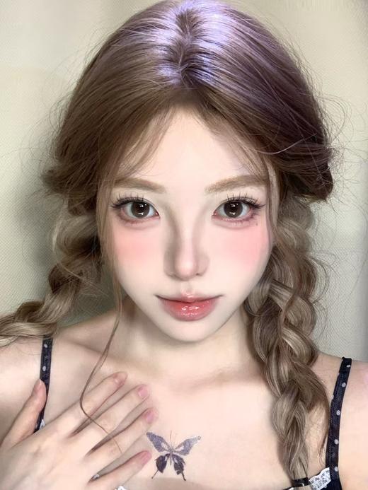 <月抛大直径>-EALLAGIRL月抛-奶糊糊棕-14.5mm【月抛 0-800度 不含525/575】 商品图2