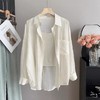 福利清仓！买一件送一件【天丝皱衬衫】莱赛尔材质  百搭款式不挑人群  薄如蝉翼 自带呼吸感 简约风慵懒范十足 商品缩略图4