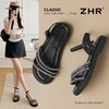 ZHR则则优雅气质细带水钻凉鞋女鞋2025夏季新款舒适平底凉鞋 商品缩略图1