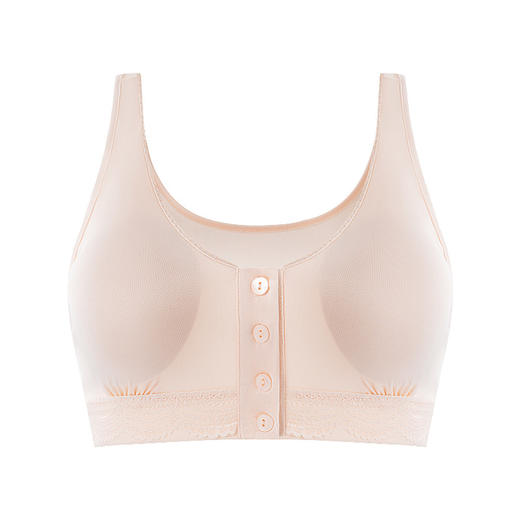 丁摩 100%桑蚕丝前扣文胸薄款无钢圈内衣胸罩TG02S205 商品图4