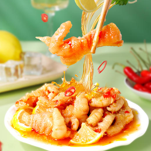 【小胡鸭】柠檬酸辣去骨凤爪·2袋·追剧零食·酸辣爽口·柠檬清香·吮指回味 商品图1