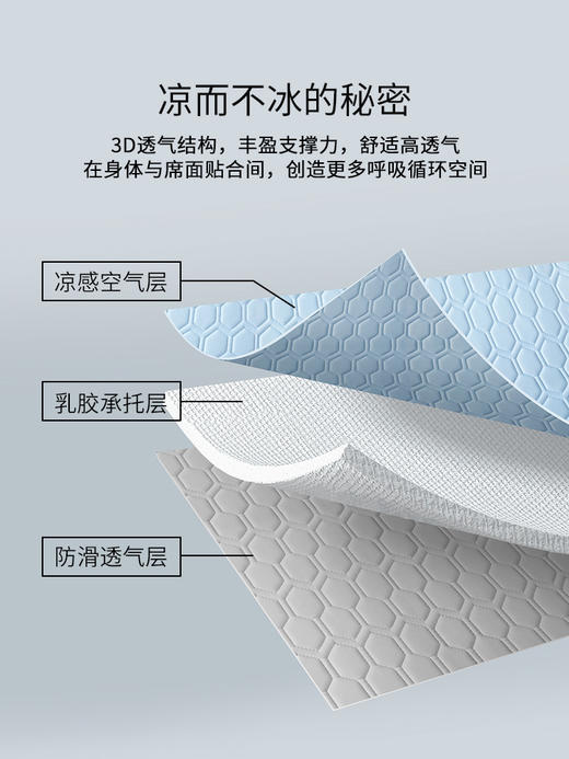 佳丽斯乳胶凉席可折叠软席子冰丝三件套夏凉垫可水洗夏季2025新款 商品图4