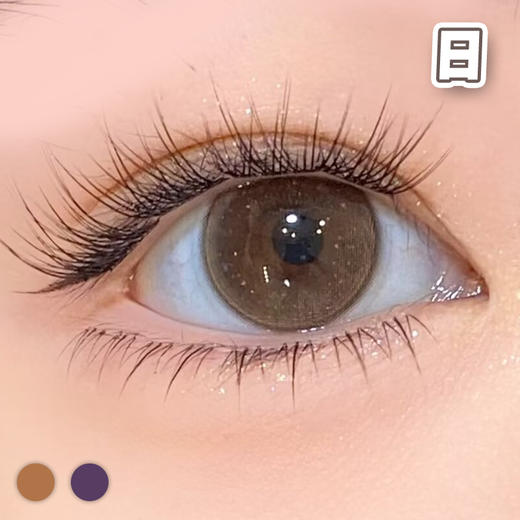 #魔法梦境 棕/紫 14.2mm8.5基弧【10片装】国产镜片 / 日抛 商品图0