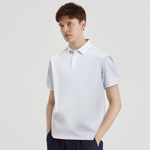 【丝光棉】罗蒙男士丝光棉凉感短袖polo衫男短袖夏季薄款7A抗菌速干t恤男短袖 商品图6