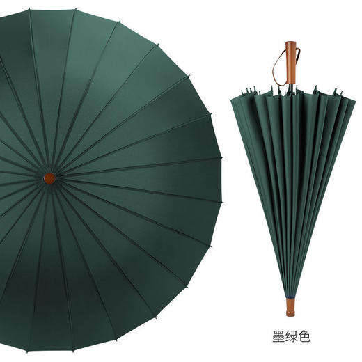 【木柄轻奢大号伞】💪24骨实木柄复古雨伞，115CM超大伞面，防水一甩即干，雨天出行优雅又从容！☔ 商品图11