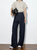 空气感软牛仔夏季轻薄高腰垂坠宽松直筒潇洒裤 商品缩略图3