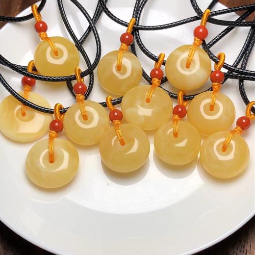 儿童蜜蜡平安扣吊坠 饰品美物 21*8mm 商品图1