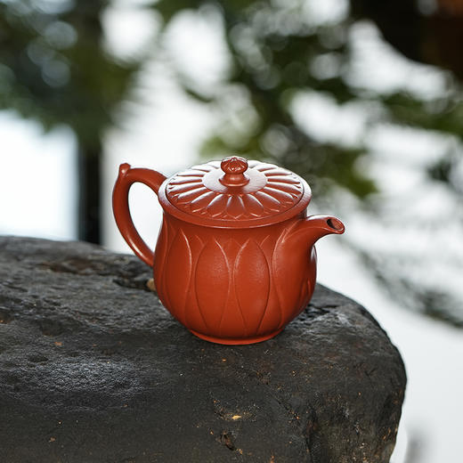 龙德堂陶艺 汤宣武制《瑞莲》130cc 原矿大红袍  库存请咨询客服 商品图2