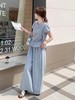套装【韩系2025】855（赠送小腰包）休闲后系扣上衣➕阔腿裤两件套-喜出 商品缩略图4