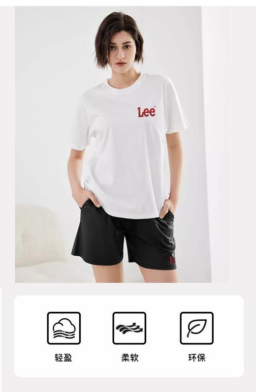 优选丨夏日续命神器🌞【Lee 索罗娜夏季宽松凉感T 恤短裤套装】，让你的夏天爽到飞起！💦我不允许还有人没穿过这款 Lee 的索罗娜冰丝 T 恤，  这绝对是我今年夏天挖到的宝藏单品 商品图3