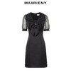 MAXRIENY法式浪漫感修身裙子缎面小黑裙(货号:MS88DR534) 商品缩略图4