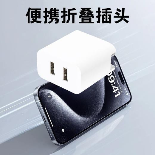 凡引 双USB口2.4A快充充电插头 1个 商品图6