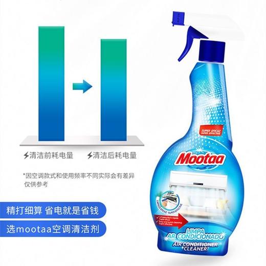 Mootaa空调清洗剂除菌免拆免洗空调泡沫去味清洁剂强力去污渍神器效期26年8月 商品图2