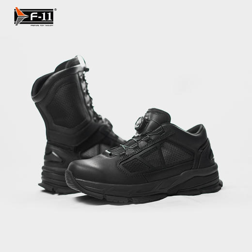 F11 龙鱼组合款战术跑鞋 头层皮轻便透气减震可拆卸高/低帮跑鞋 商品图4