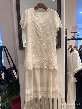 【门店同款】ENJOY夏季“悠然之境”刺绣拼接长裙 162643560