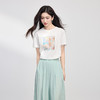 【专属特价】熙世界淡人穿搭夏日通勤套装女新款休闲印花T恤薄款阔腿裤两件套 商品缩略图3