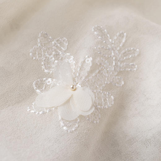 【林栖设计小店】【手工钉花】羊毛混纺真丝衫新中式2025秋季新款外套女1953014 商品图4