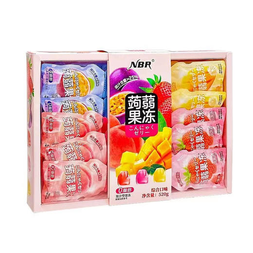 众星蘜蒻果冻综合口味520g 商品图0