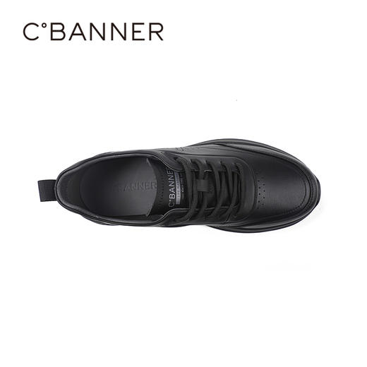 千百度秋季商务休闲鞋牛皮革脚垫通勤会议通用男鞋A25418105 商品图2