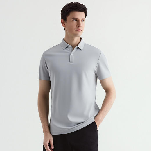 【含桑蚕丝】罗蒙夏季7A抗菌短袖POLOP衫男女款休闲凉感短袖T恤男短袖上衣 商品图1
