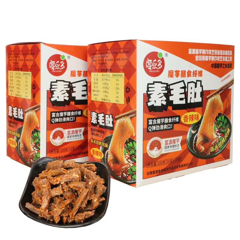 魔乐多魔芋膳食纤维素毛肚香辣味