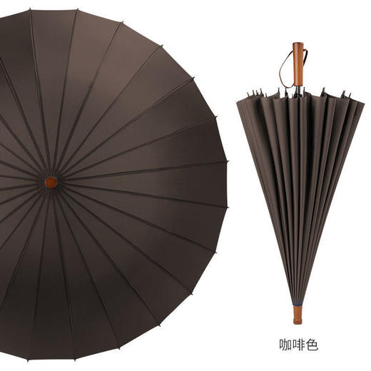 【木柄轻奢大号伞】💪24骨实木柄复古雨伞，115CM超大伞面，防水一甩即干，雨天出行优雅又从容！☔ 商品图9