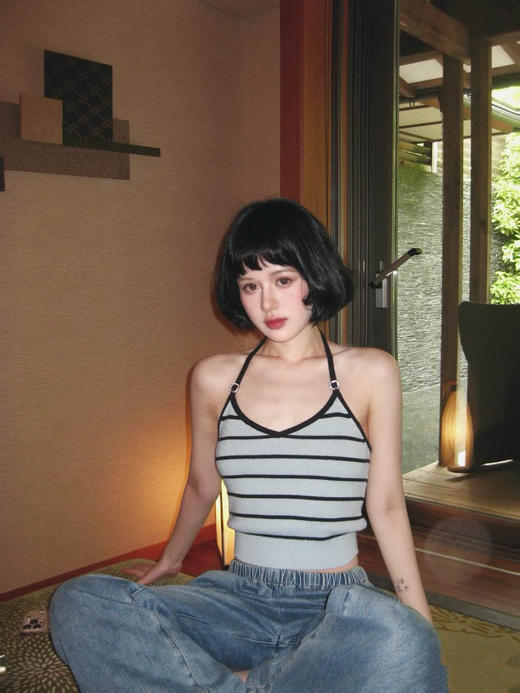 香奈儿25早春条纹露肩吊带/短裙（TM） 商品图5