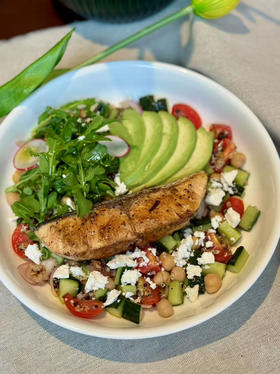 香煎三文鱼能量沙拉碗Salmon Power bowl