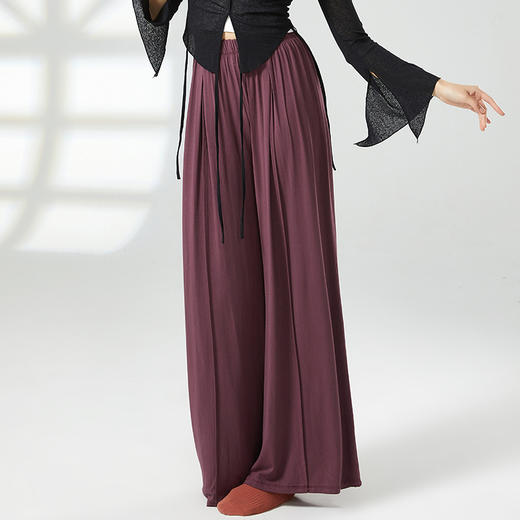 百媚生 四季裤中国舞蹈练功服女舞蹈裤古典舞蹈练功裤阔腿裤K8748 商品图4