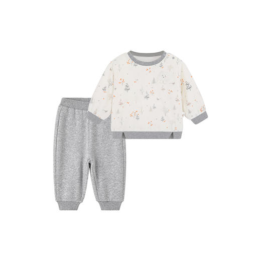 【商场同款】英氏女童套装秋冬加绒休闲百搭卫衣套装新款 商品图4