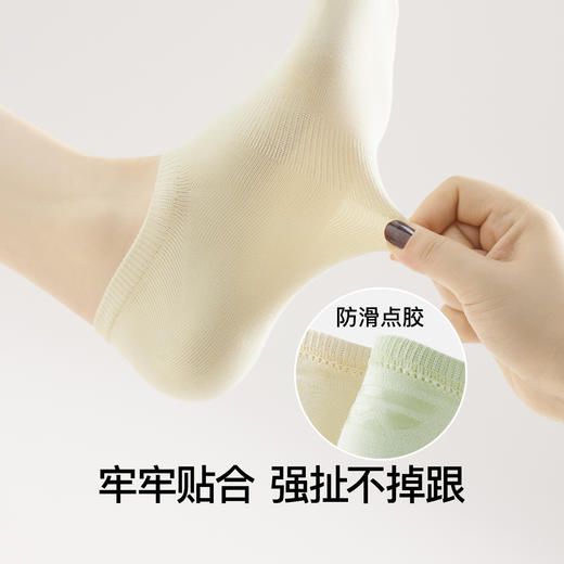 【掉跟包退，10双只要39.9】Secret World 2025夏季薄款纯棉纱线10A抑菌 隐形船袜 商品图3
