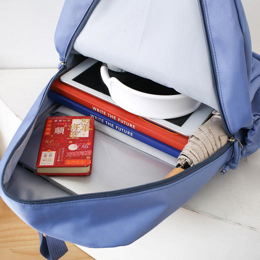 【新款书包三件套，大容量猫咪双肩包！】新款学生书包中小学生背包三件套 大容量可爱猫咪上课双肩包-QQ 商品图3