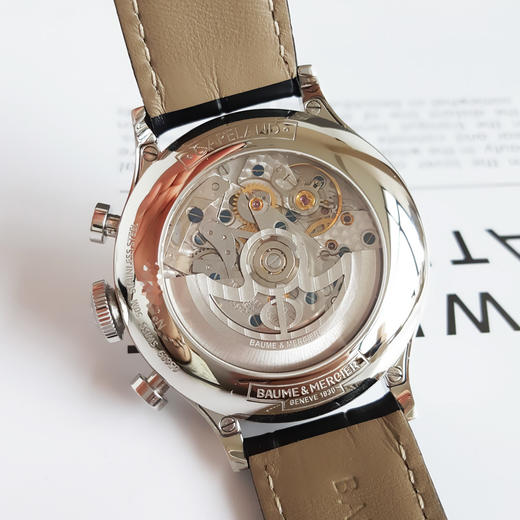【95新】Baume & Mercier 名士卡普蓝系列MOA10006自动机械机芯44MM（男款）日期显示、飞返计时280525TJ37 商品图6