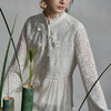 【林栖设计小店】（现货）【手工钉花】绵羊毛混纺衬衣2025早秋新款花仙子上衣女1953019 商品缩略图4