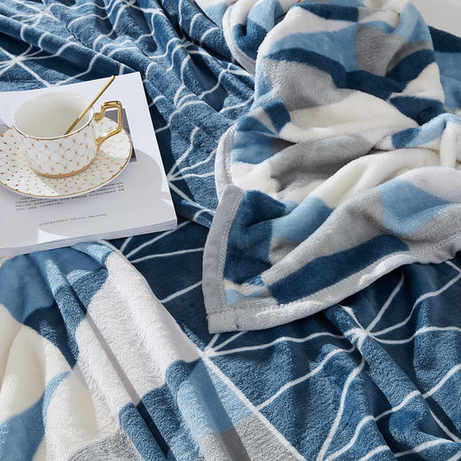 【梦洁克莱格双面暖暖绒毯】180*200cm 细软绒毛 手感柔软细腻 商品图4