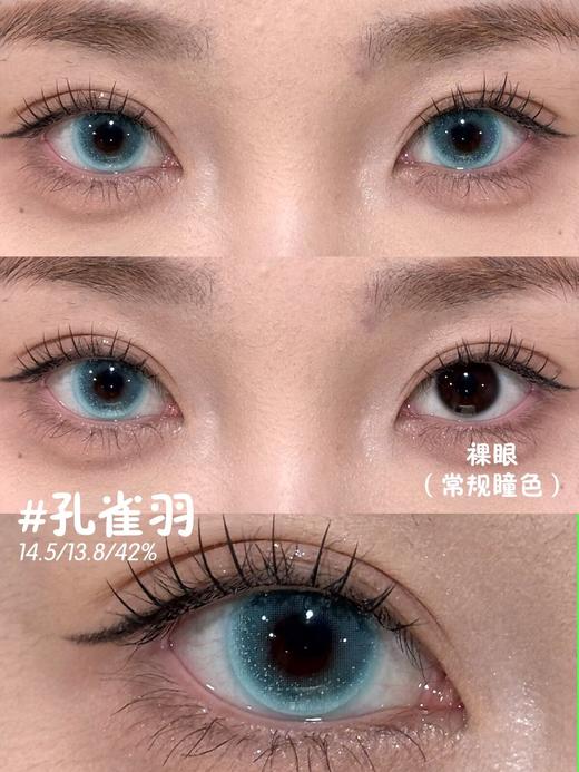 Yeelens月抛美瞳 孔雀羽 14.5mm 商品图0