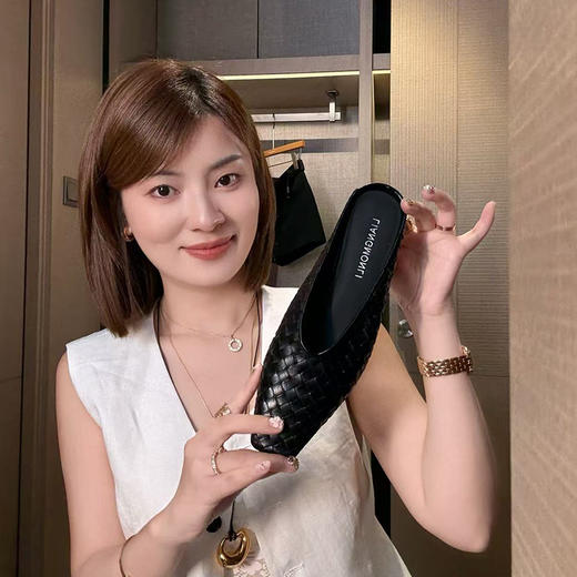 【不换不退】 良木礼羊皮半拖（19226） 商品图3