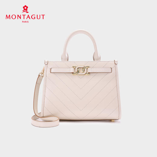 梦特娇新款女士真皮手提包时尚斜挎包潮流单肩包 商品图4